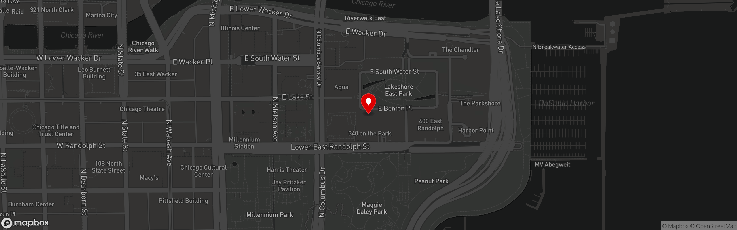 Street map pinning Eggy's Diner in Eggy's Diner - IL