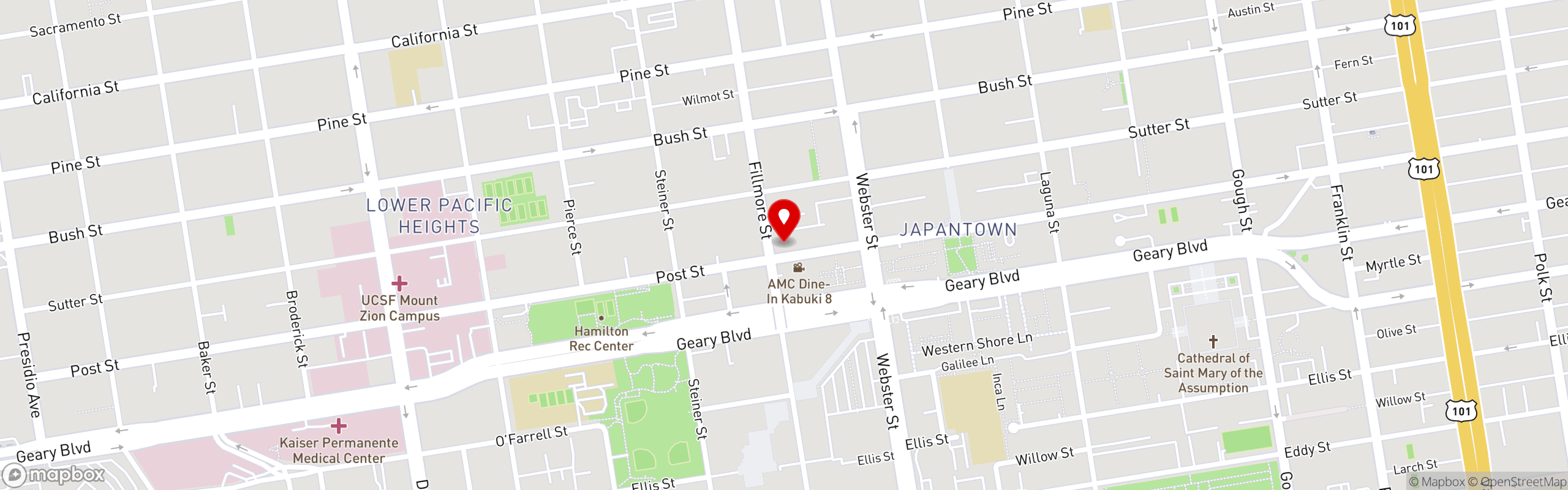 Street map pinning Copra in Copra