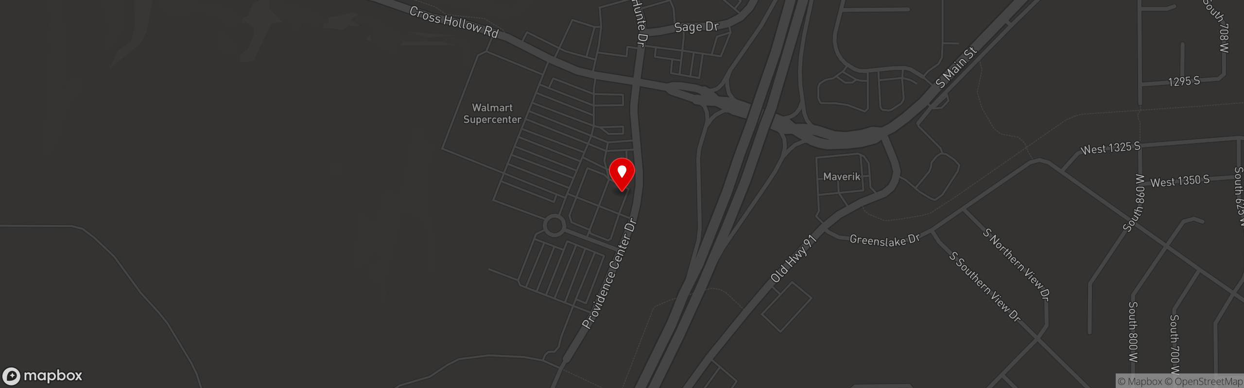 Street map pinning 5 Buck Pizza in Cedar City, UT – South Providence Center