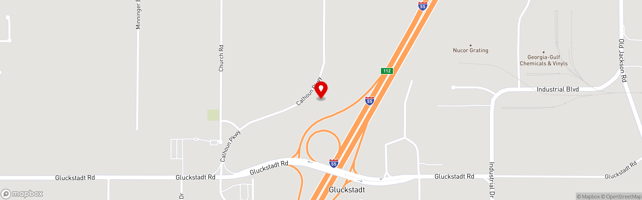 Street map pinning Twisted Turnip in Gluckstadt