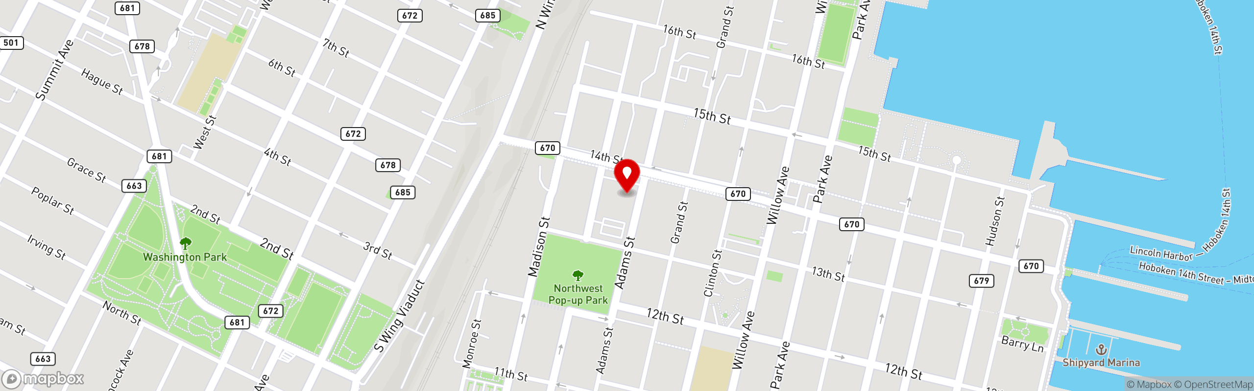 Street map pinning San Giuseppe Coal Fired Pizza & Cucina in San Giuseppe - NJ