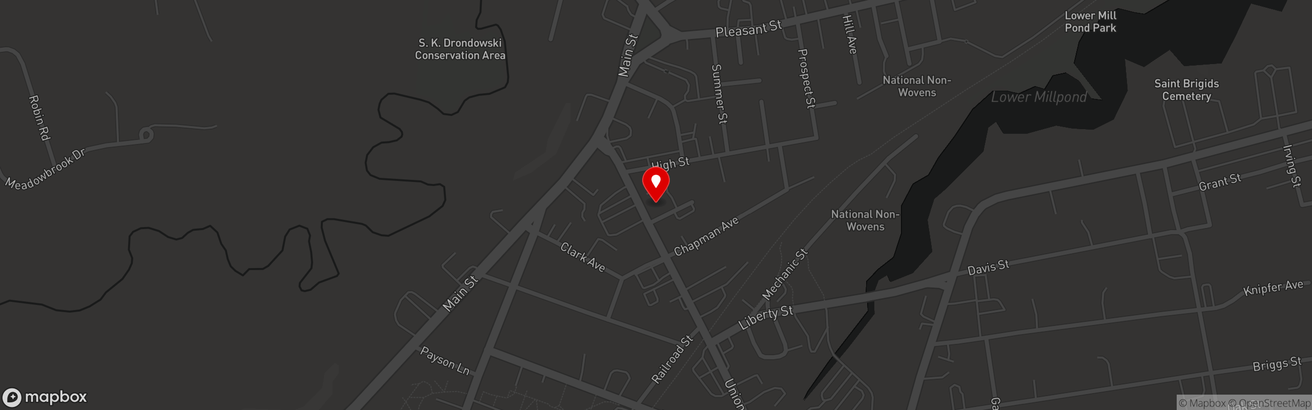 Street map pinning La Veracruzana in Easthampton Location