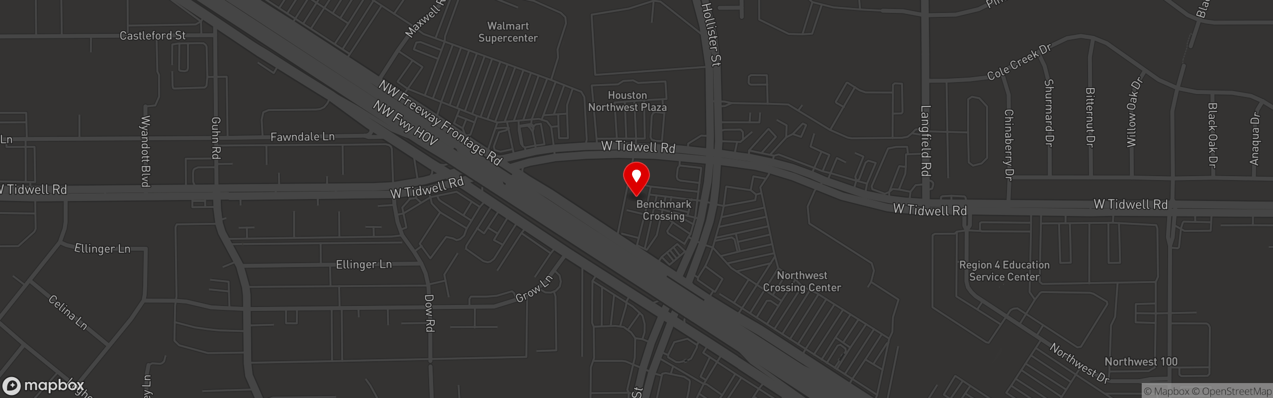 Street map pinning CLICKS Billiards - Billiards, Games, Sports, Bar & Grill in Houston, TX