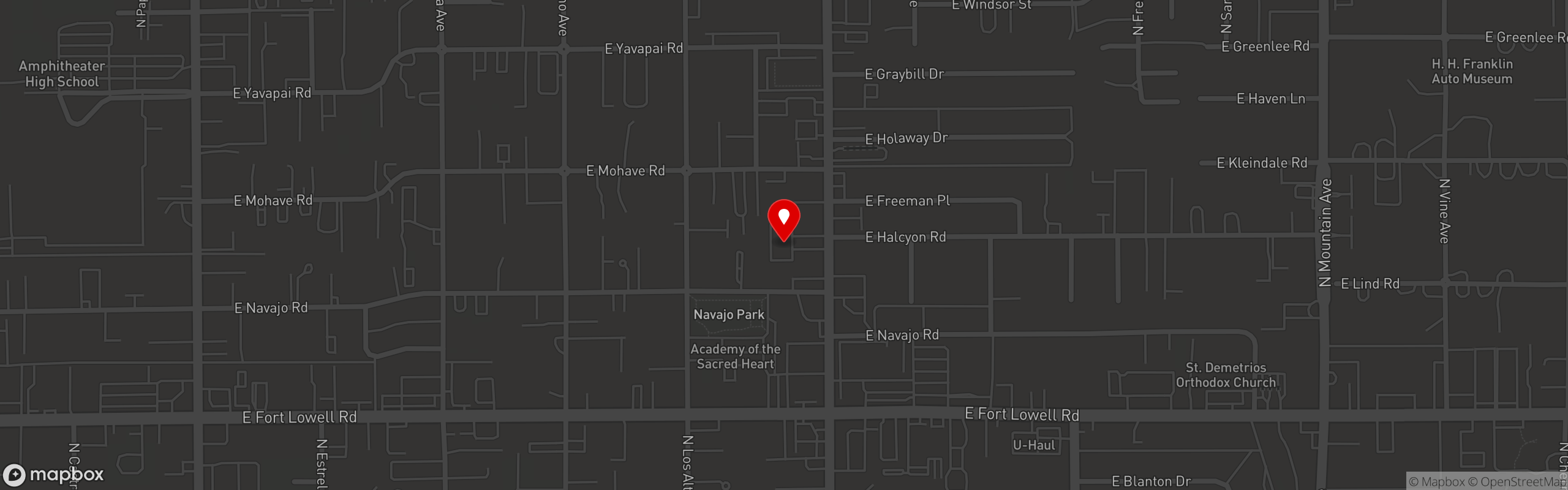 Street map pinning CLICKS Billiards - Billiards, Games, Sports, Bar & Grill in Tucson, AZ