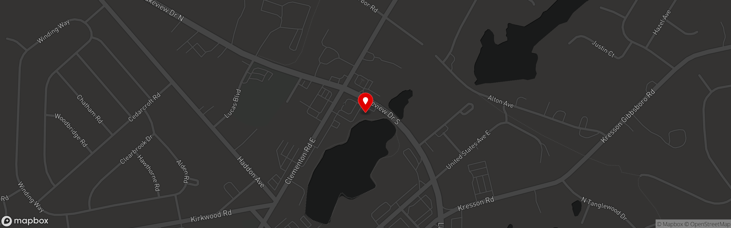 Street map pinning The ChopHouse in Gibbsboro