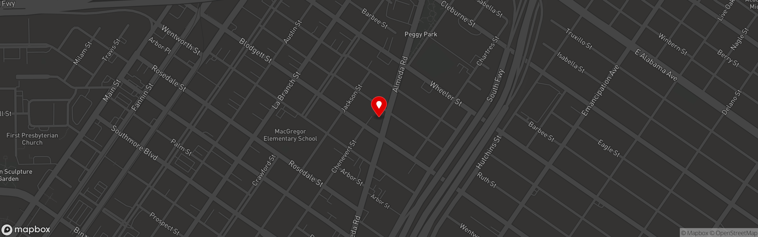 Street map pinning Quad Sports Bar & Restaurant in Quad Sports Bar & Restaurant