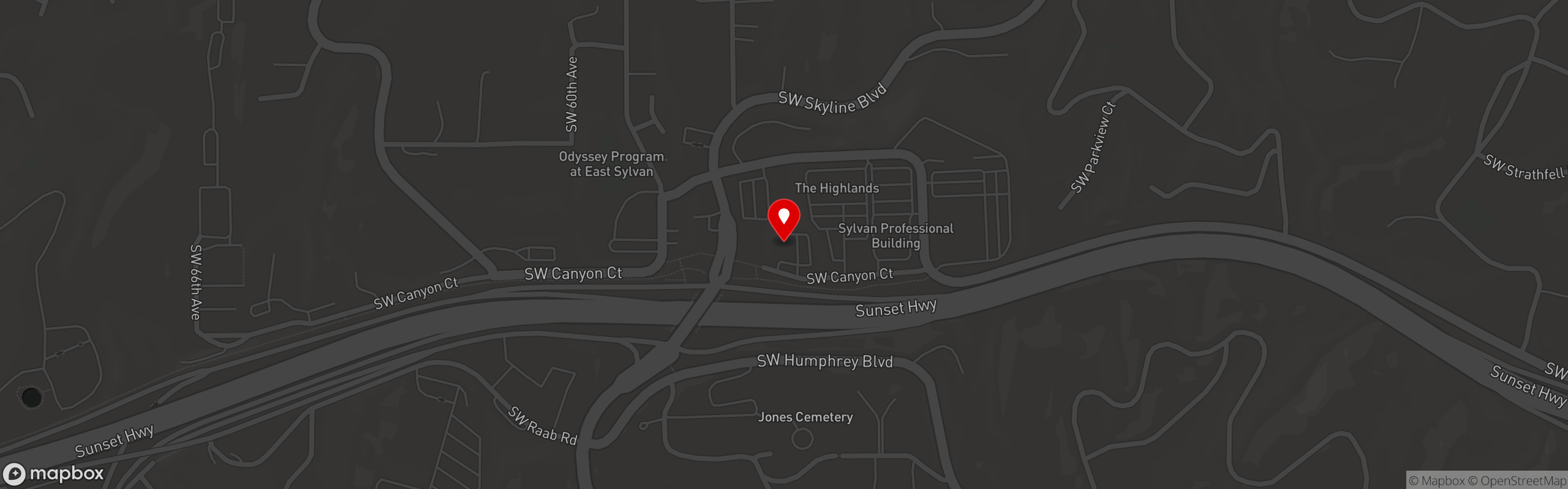 Street map pinning Verde Cocina in Verde Cocina Sylvan Highlands