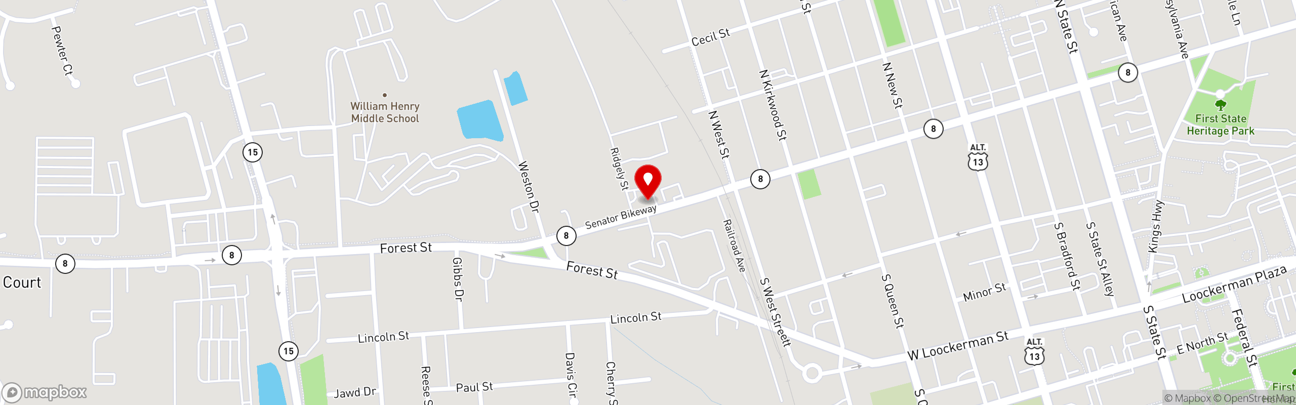 Street map pinning El Nopal in El Nopal Mexican Restaurant #1