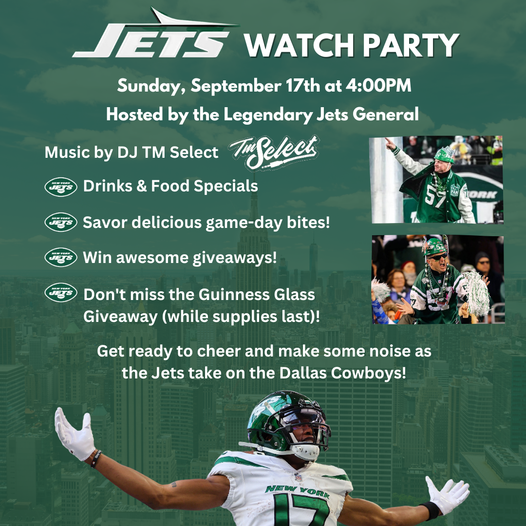 Dallas Cowboys vs New York Jets Watch Party