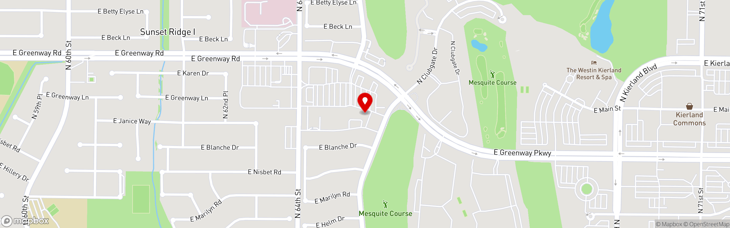 Street map pinning Perk Eatery in Perk Eatery