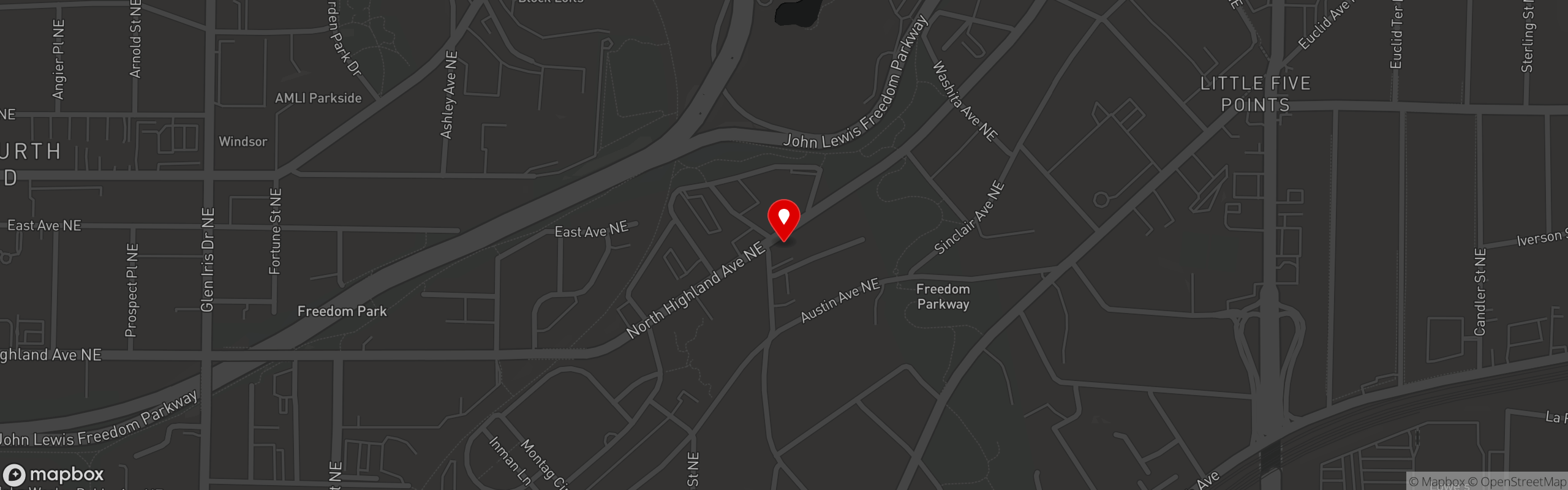 Street map pinning Fritti in Fritti