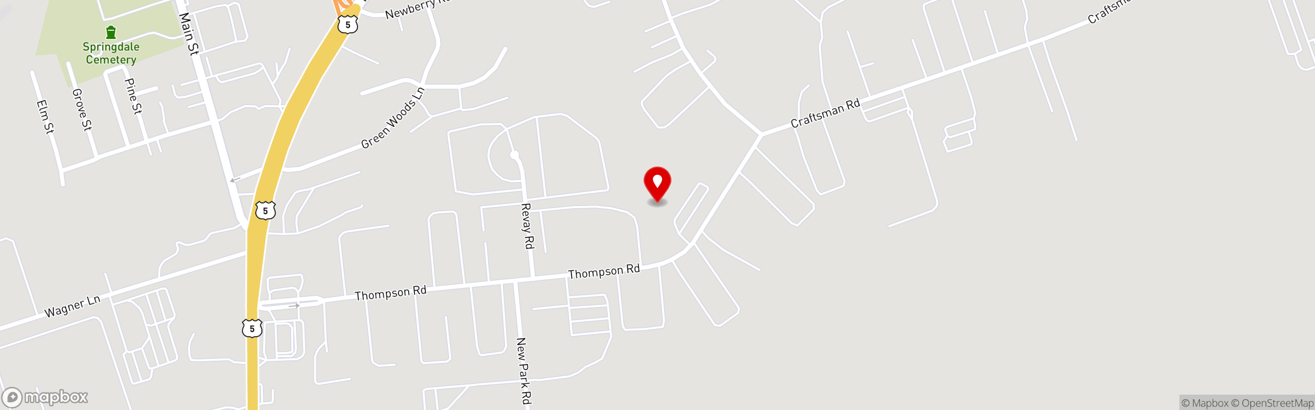 Street map pinning La Notte Weddings & Banquets in La Notte Weddings & Banquets