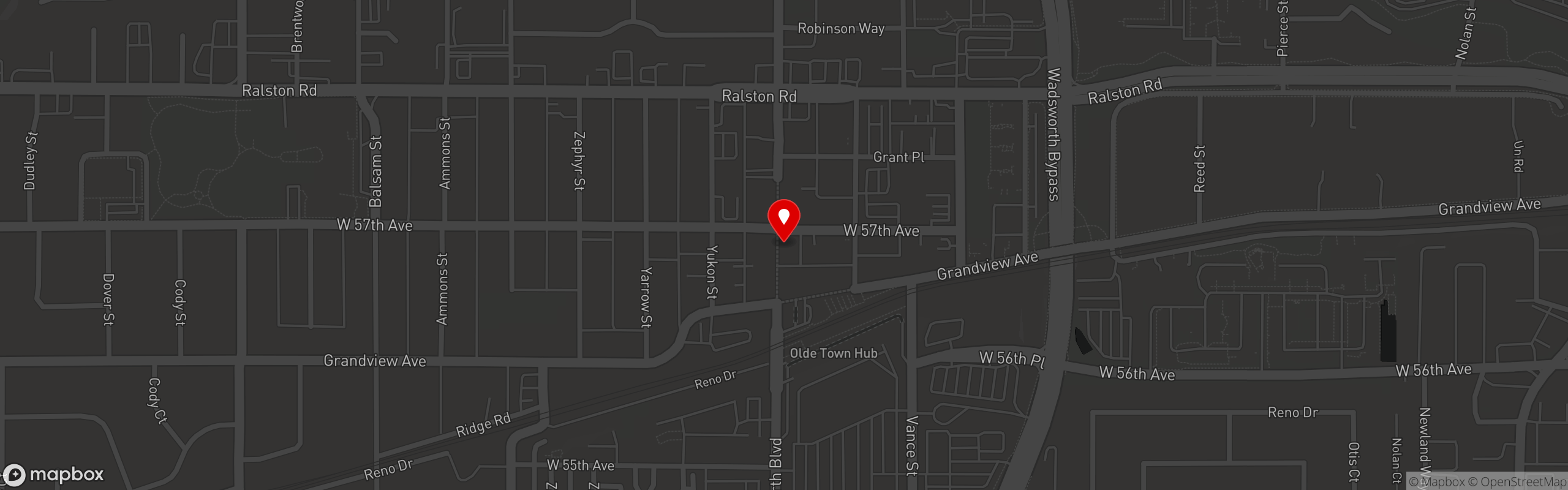 Street map pinning School House Kitchen and Libations in School House Kitchen and Libations