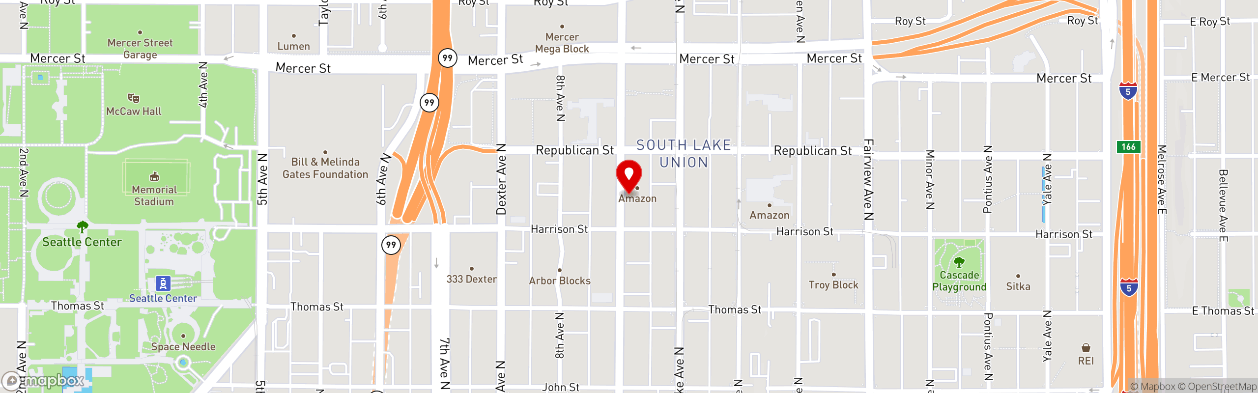 Street map pinning Sam's Tavern in Sam's Tavern - 9th Ave