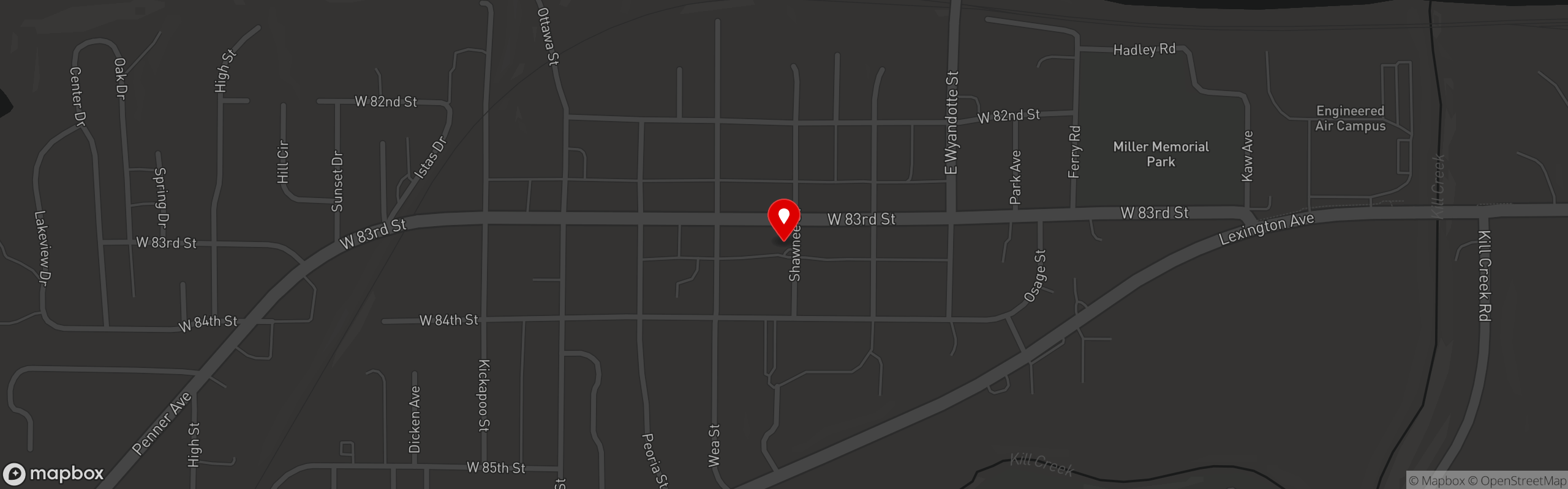 Street map pinning Force of Nature Brewing in De Soto, KS