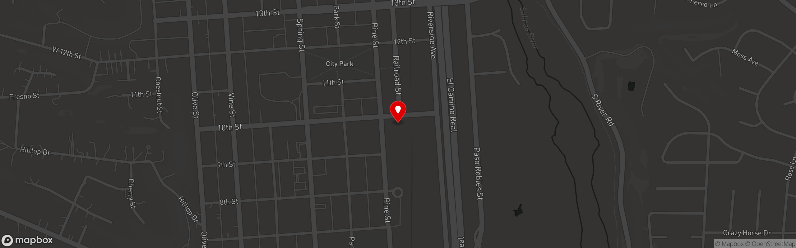 Street map pinning EMRE @ The Ava Hotel in EMRE Paso Robles, CA