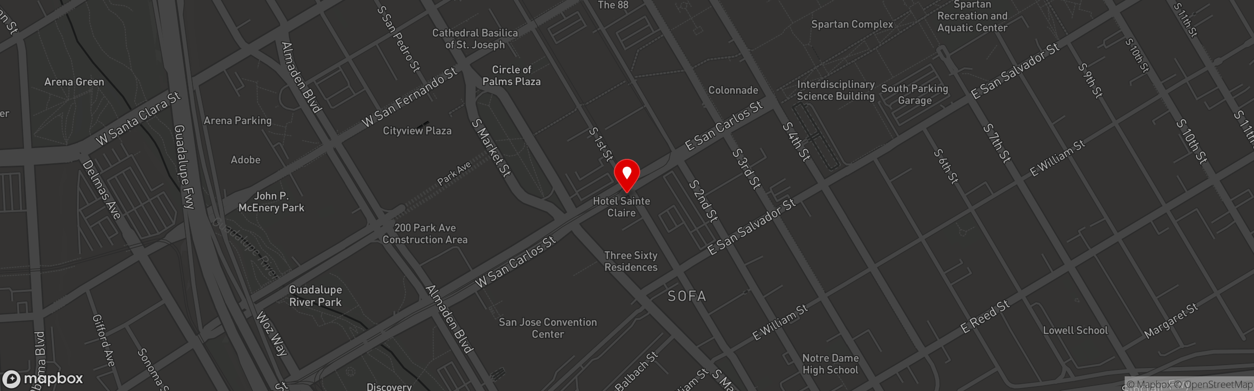 Street map pinning Original Joe's San Jose in Original Joe's San Jose