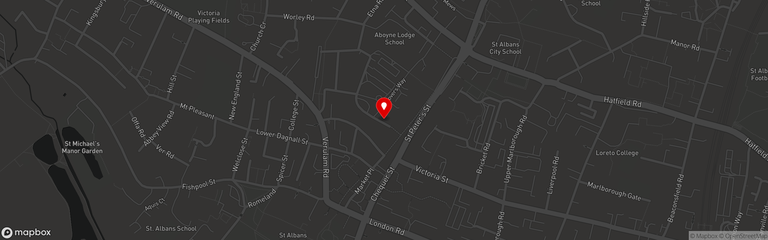 Street map pinning Infuse - Modern Indian Restaurant in Infuse - Modern Indian