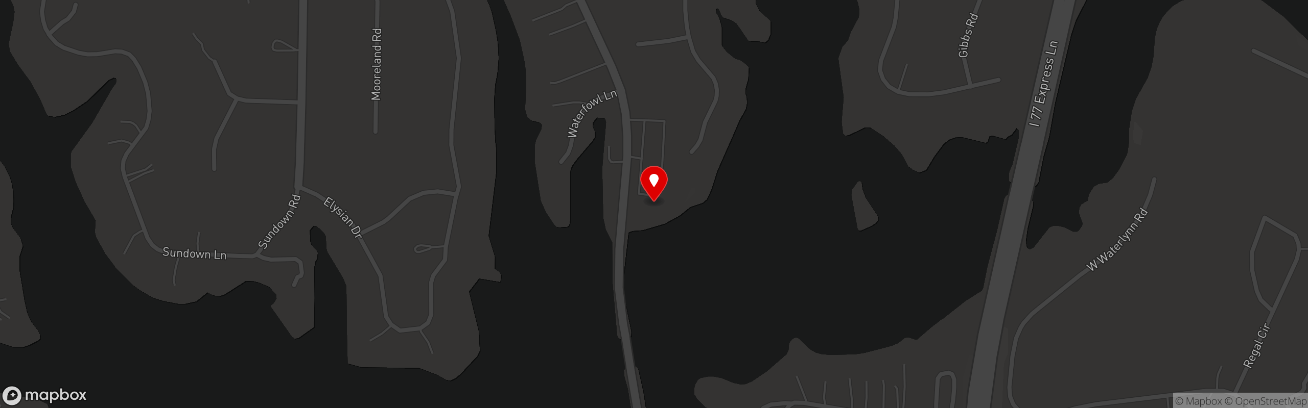 Street map pinning Havana 33 in Lake Norman