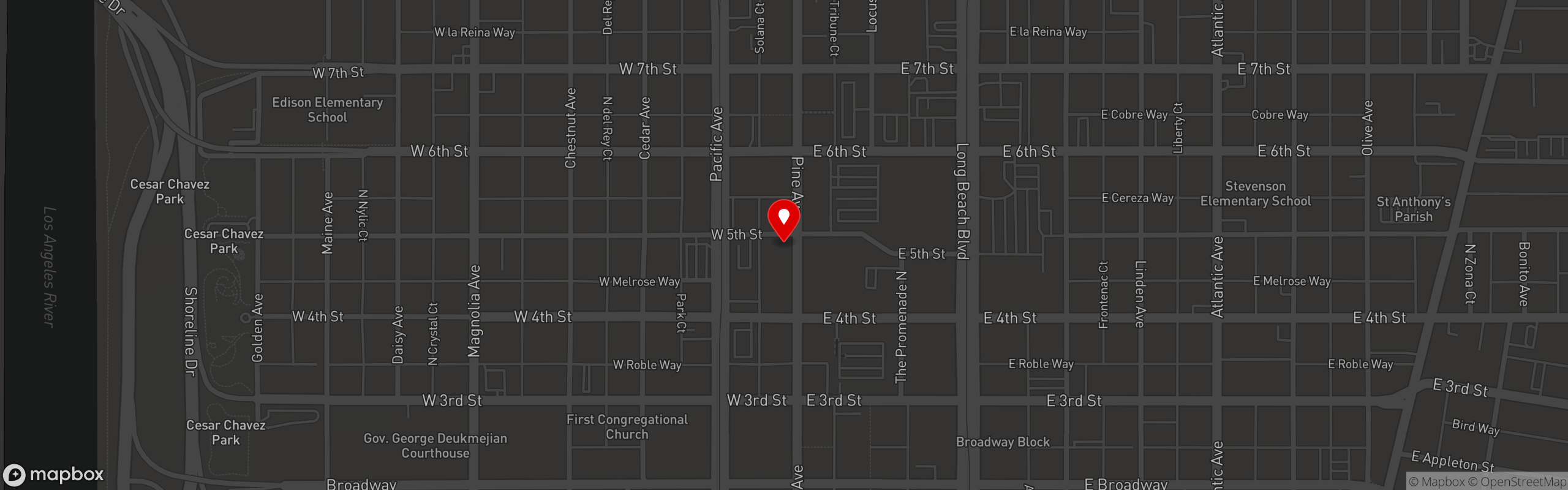Street map pinning Anna's Joint in Anna's Joint