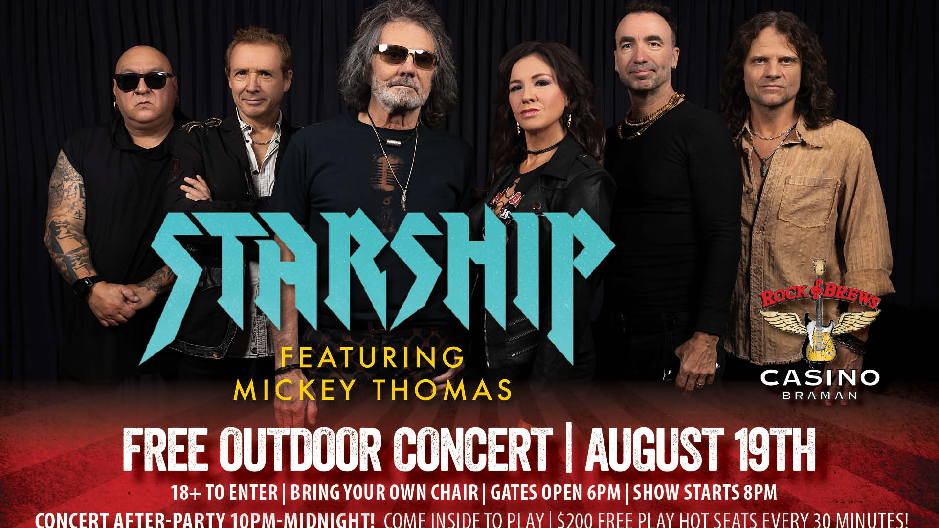 Starship Featuring Mickey Thomas Free Concert Plus After Party