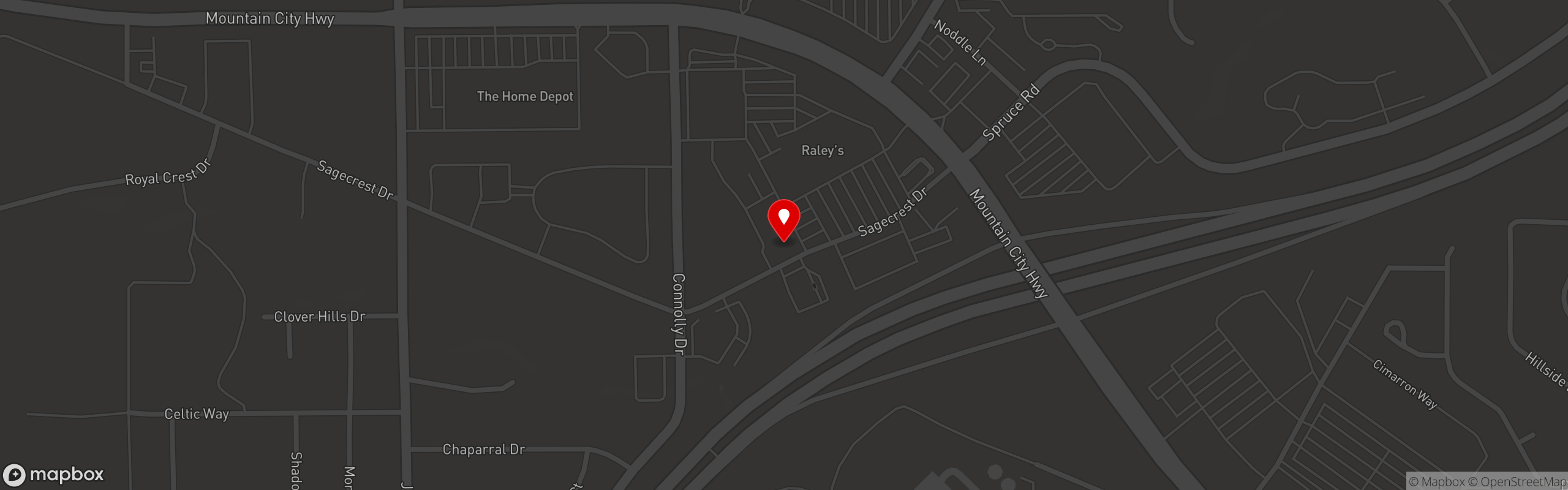 Street map pinning Mattie's Tap House & Grill in Mattie's Tap House & Grill