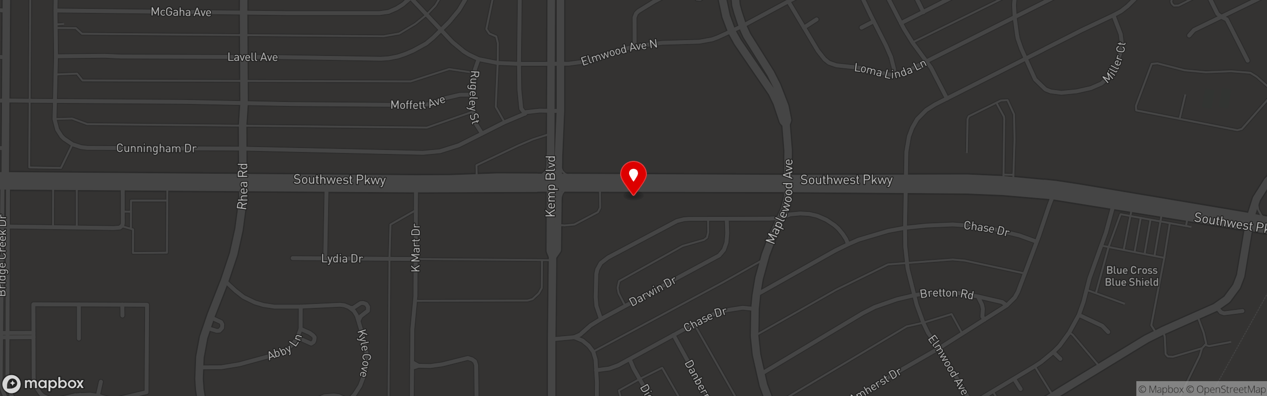 Street map pinning The Parkway Grill Wichita Falls in The Parkway Grill and Sports Bar
