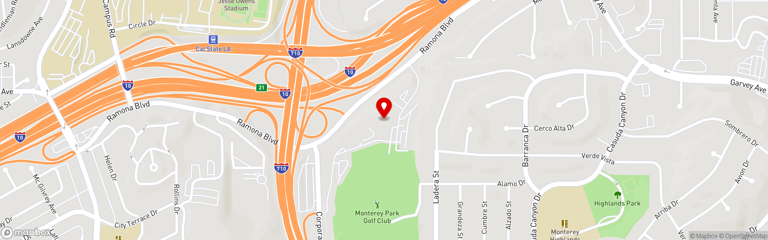 Street map pinning Luminarias Restaurant in Luminarias Restaurant and Special Events