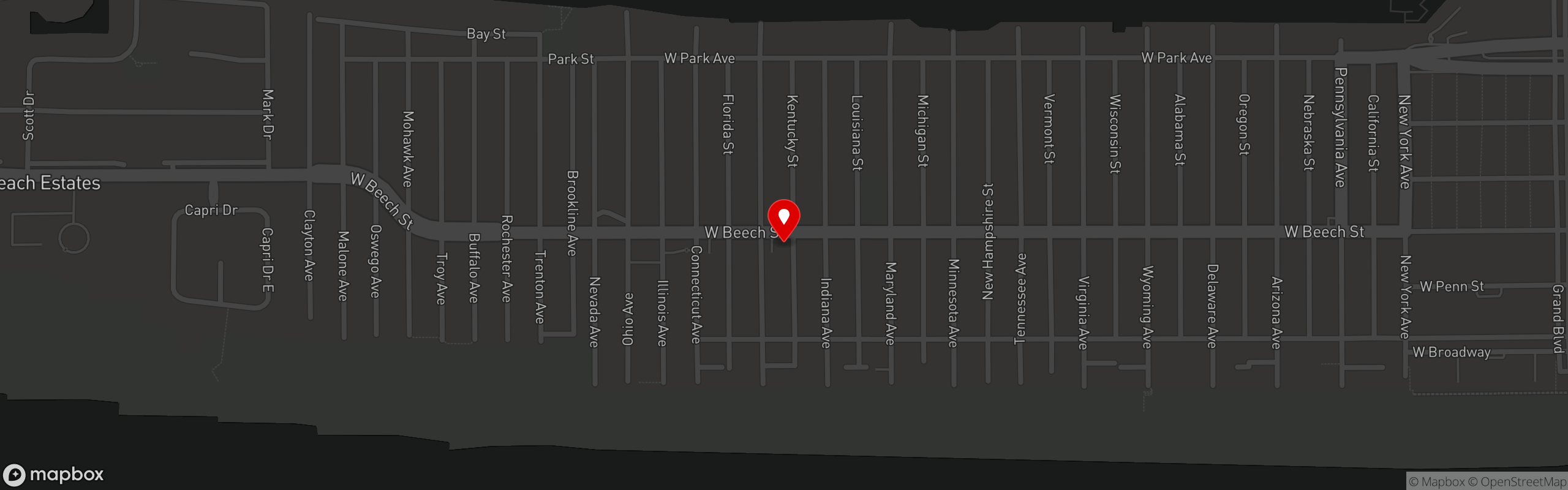 Street map pinning Speakeasy in Speakeasy