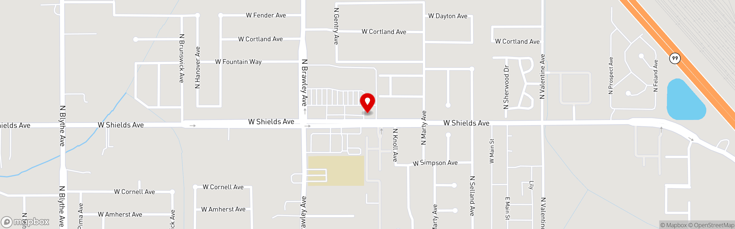 Street map pinning El Bajio in El Bajio