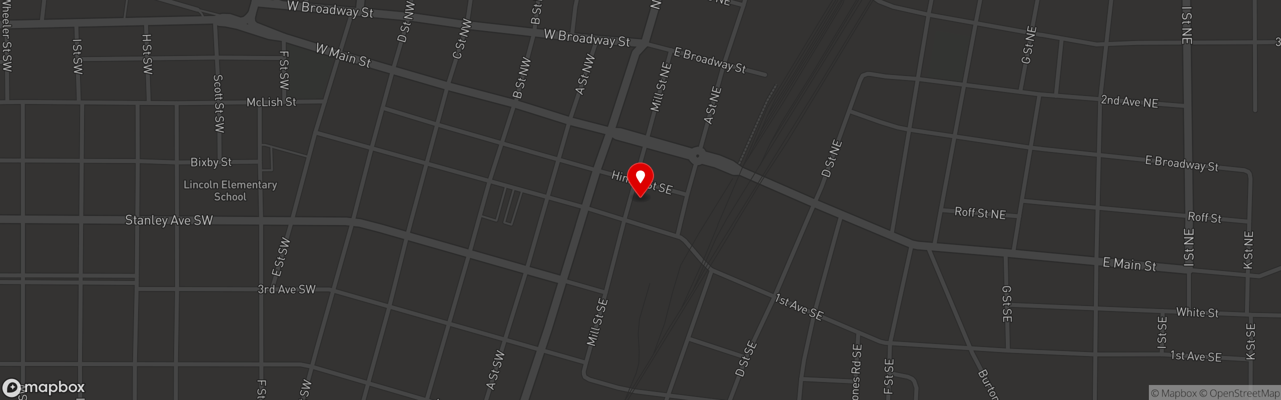Street map pinning The Station Sport Bar and Grill in The Station Sport Bar and Grill