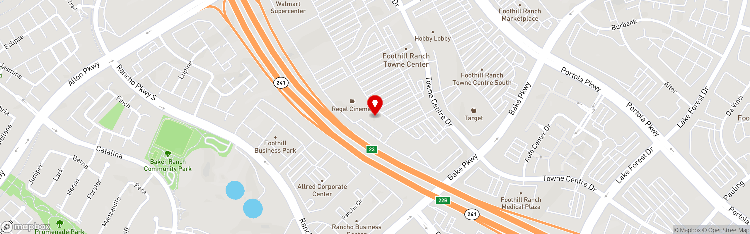 Street map pinning Ozen Sushi in Ozen Sushi