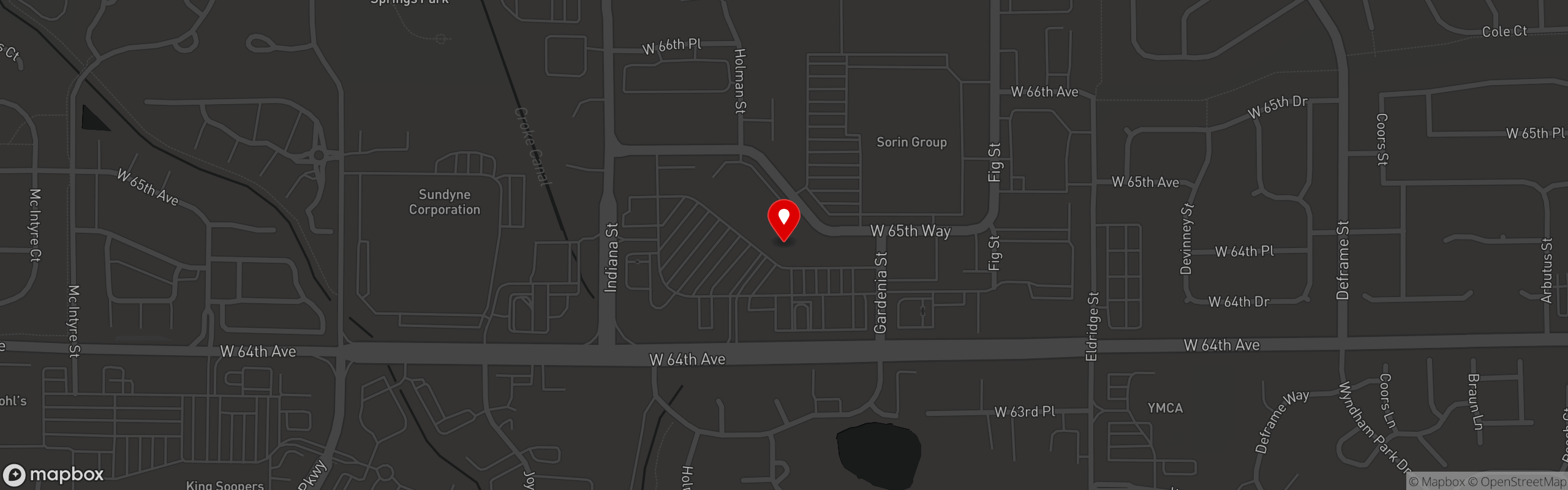 Street map pinning Malone's Clubhouse Grill in Malone's Clubhouse Grill