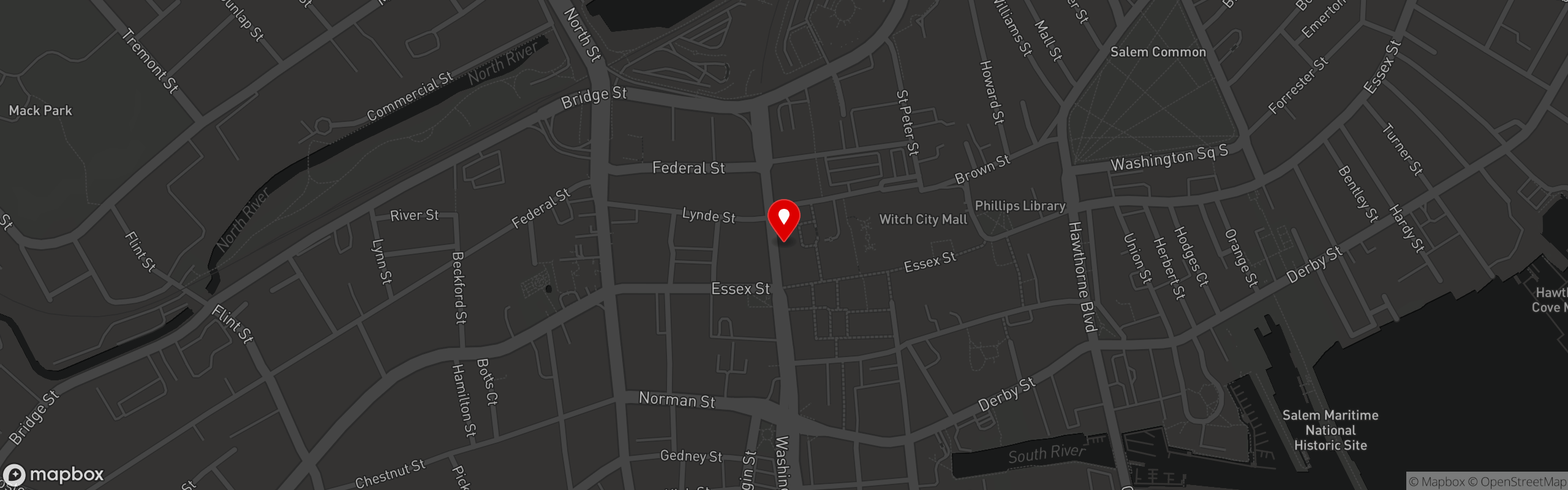 Street map pinning Dire Wolf Tavern in Dire Wolf Tavern