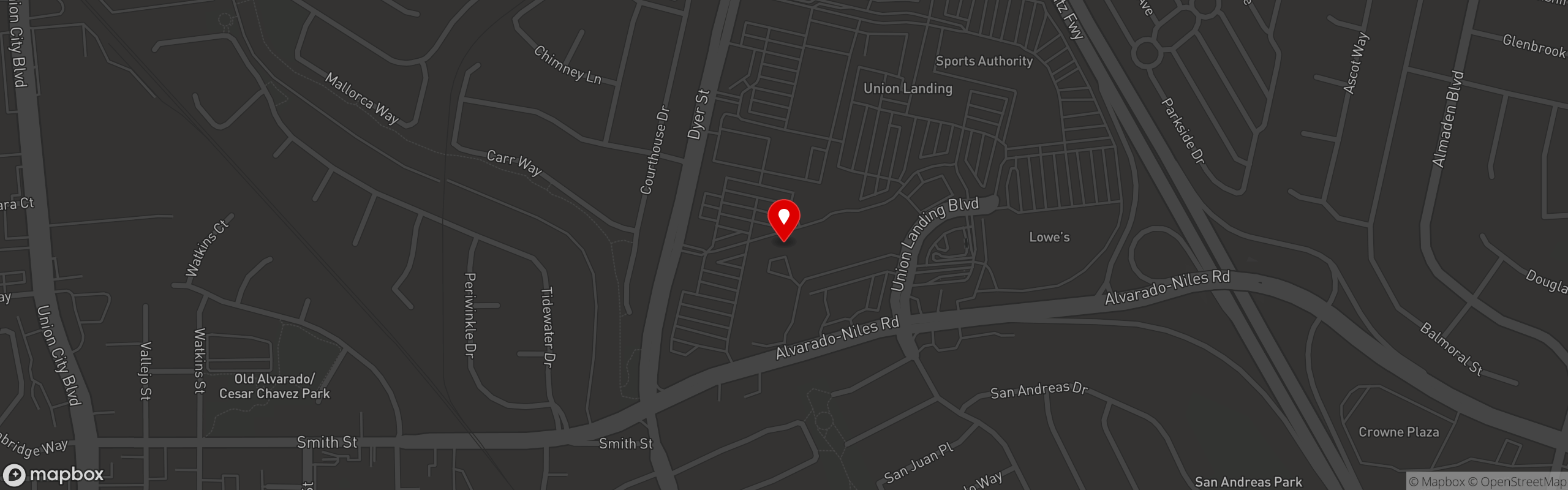 Street map pinning Tribu Grill in Tribu Grill