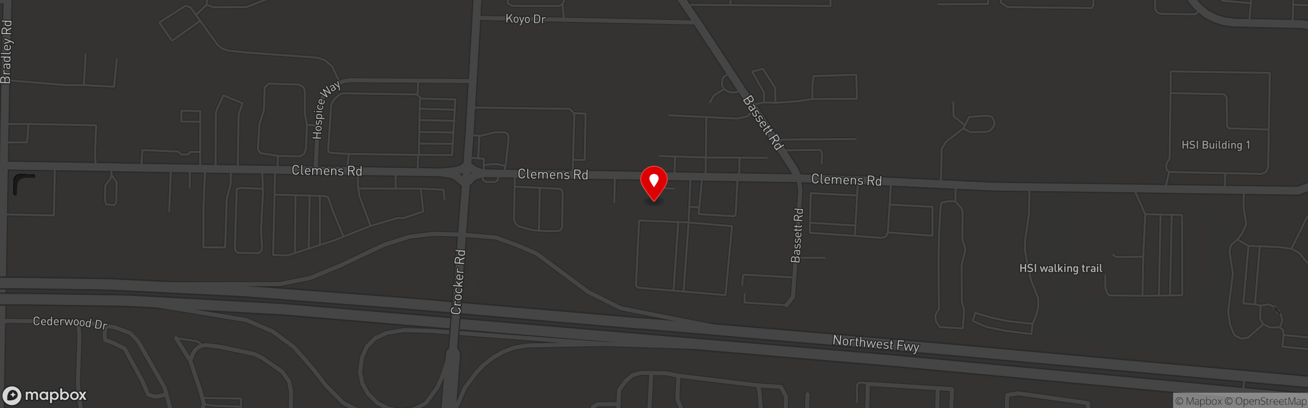 Street map pinning Sibling Revelry Brewing in Westlake