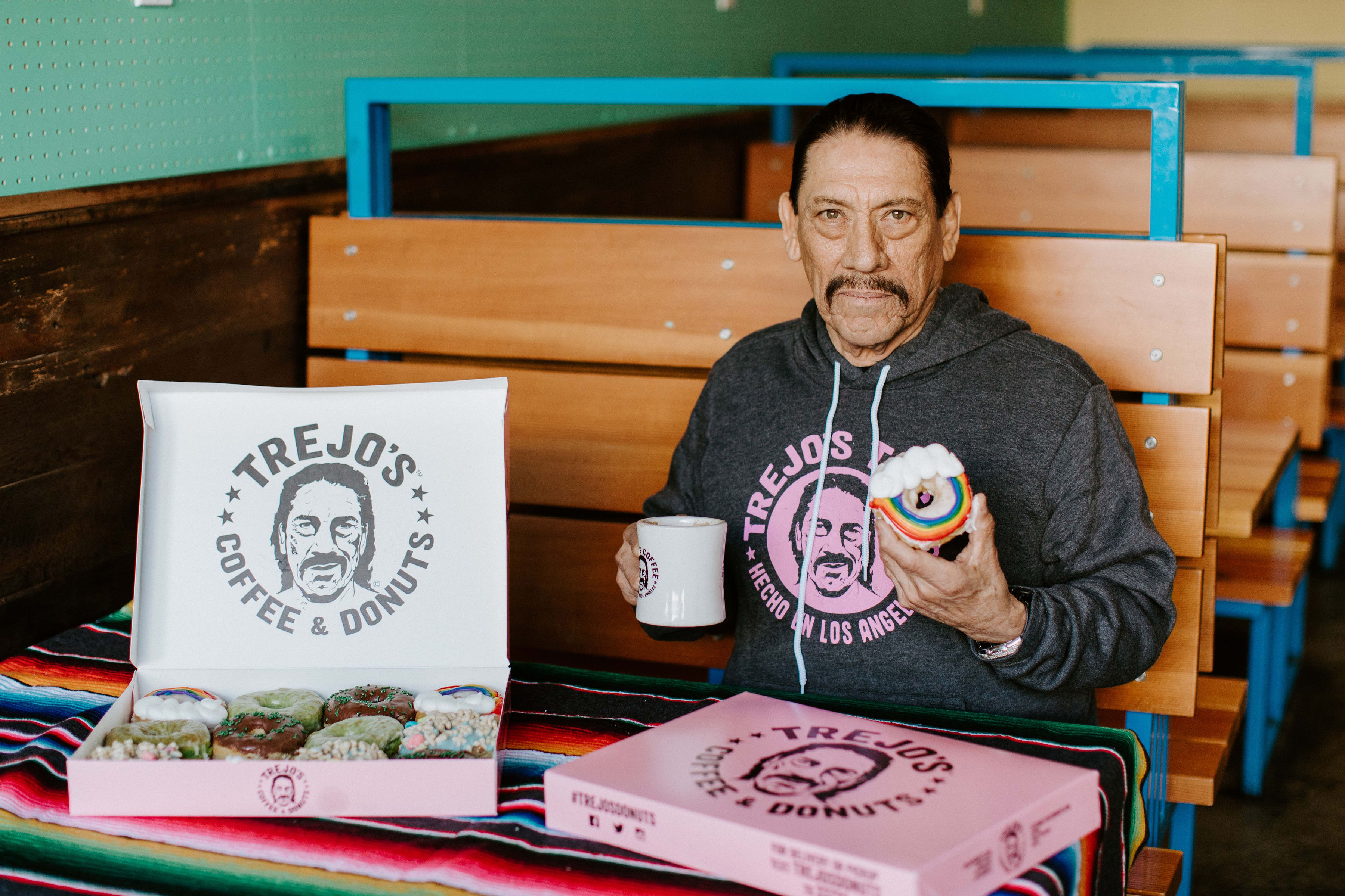 Trejo's Coffee and Donuts supplying donuts through Los Angeles Rams food  truck, , September 07, 2017 16:20