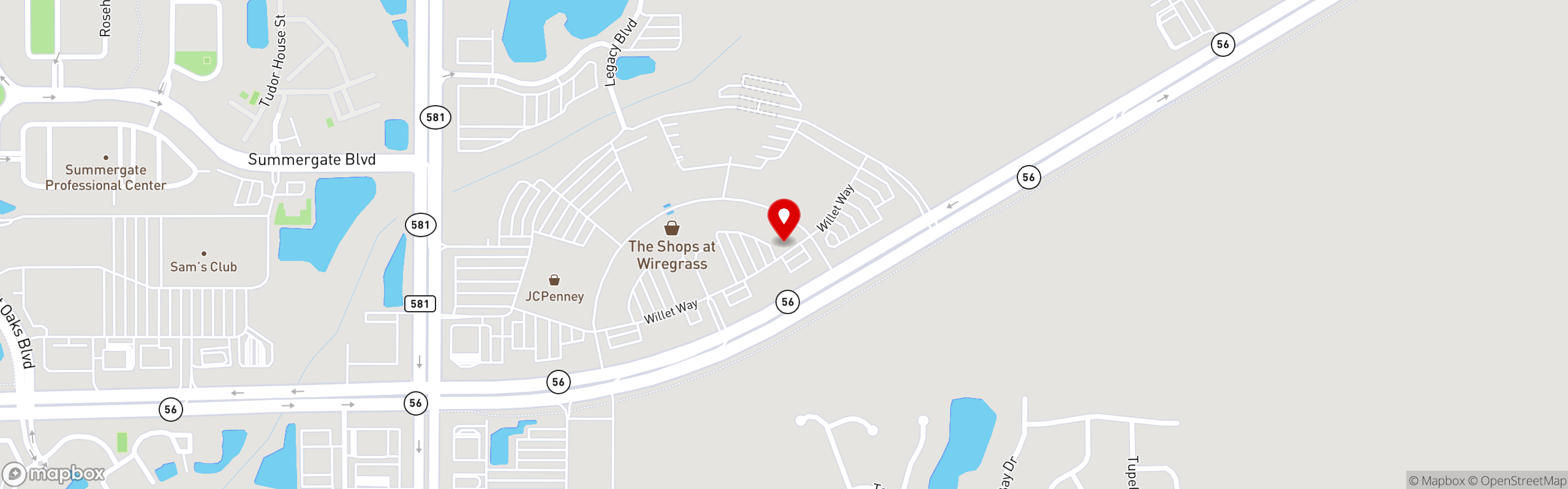Street map pinning Noble Crust in Noble Crust Wesley Chapel