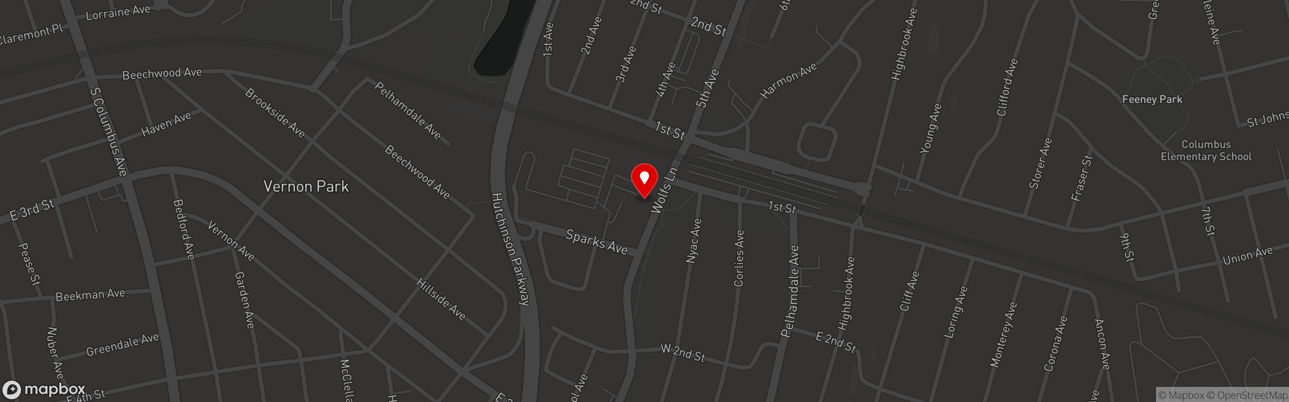 Street map pinning Rockwells in Rockwells