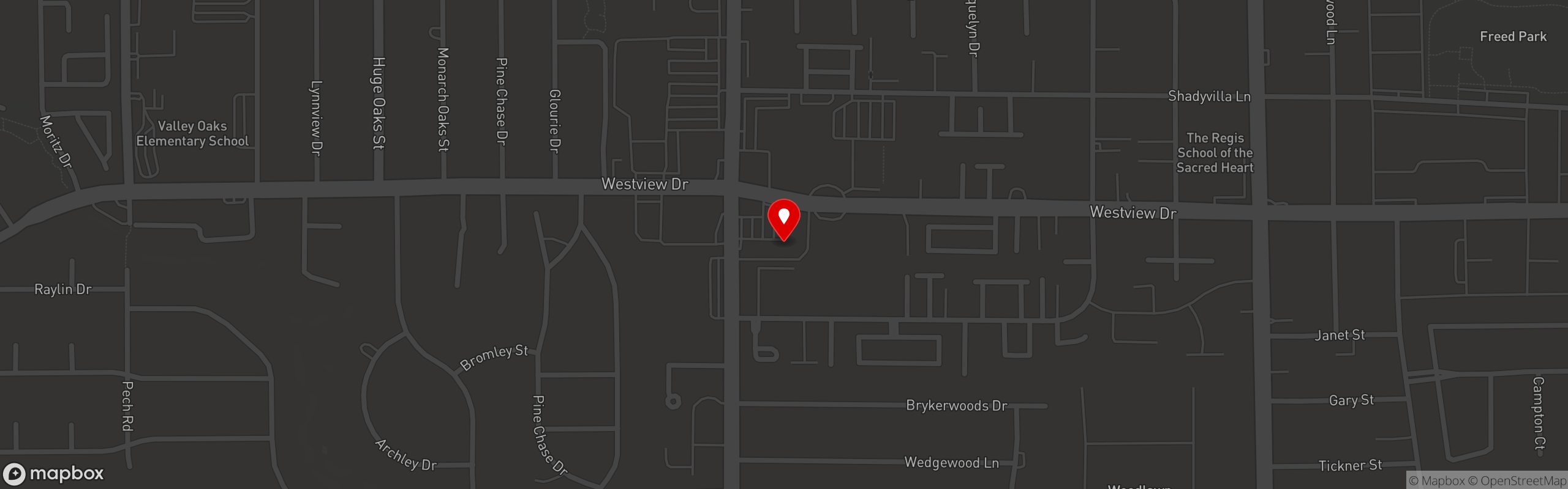 Street map pinning Fratelli's Ristorante in Fratelli's Ristorante