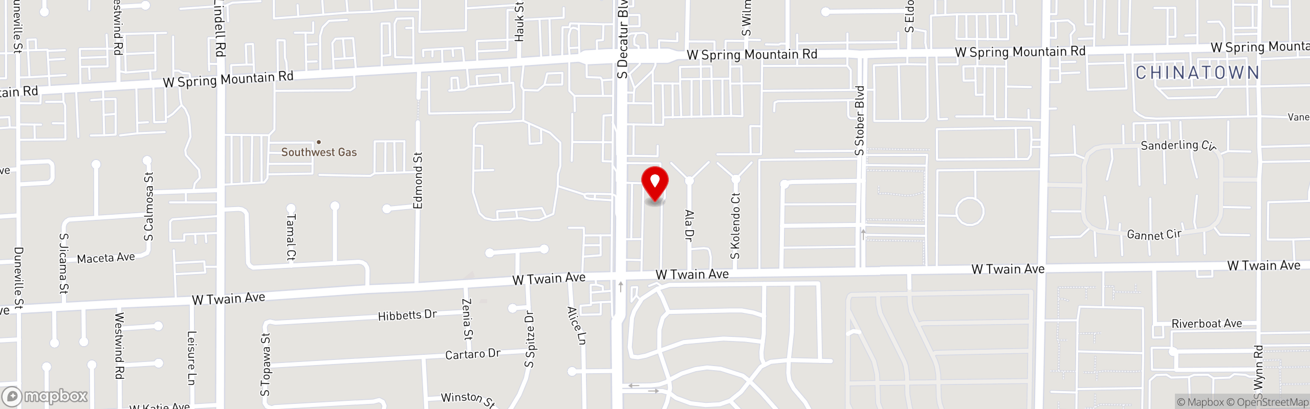 Street map pinning Griffs Bar and Billiards in Griffs Bar and Billiards