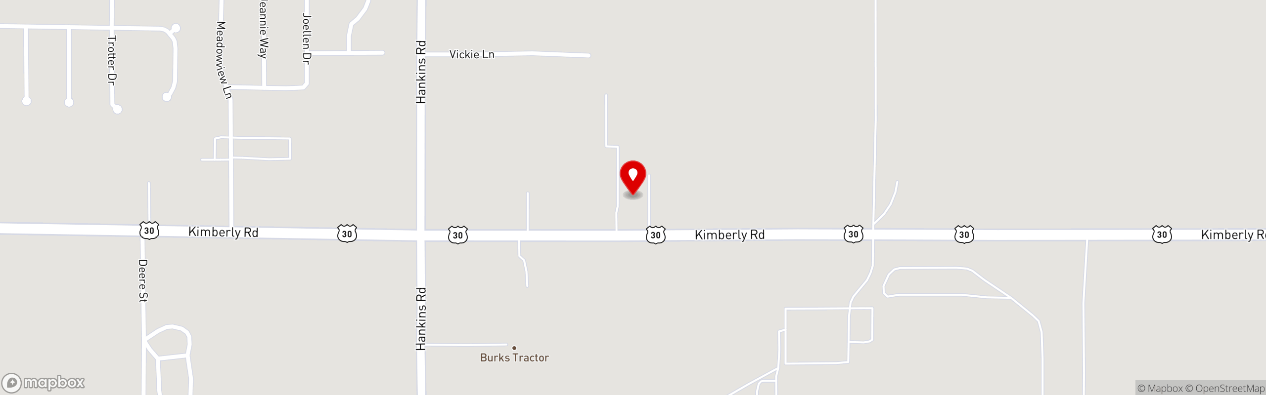 Street map pinning Papa Kelsey's Pizza & Subs in Kimberly Rd Location