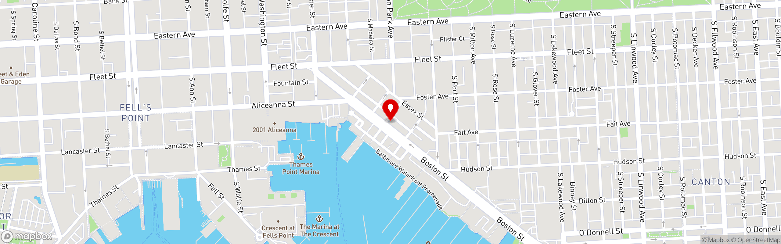 Street map pinning Judy's Island Grill in Judy's Island Grill: Canton