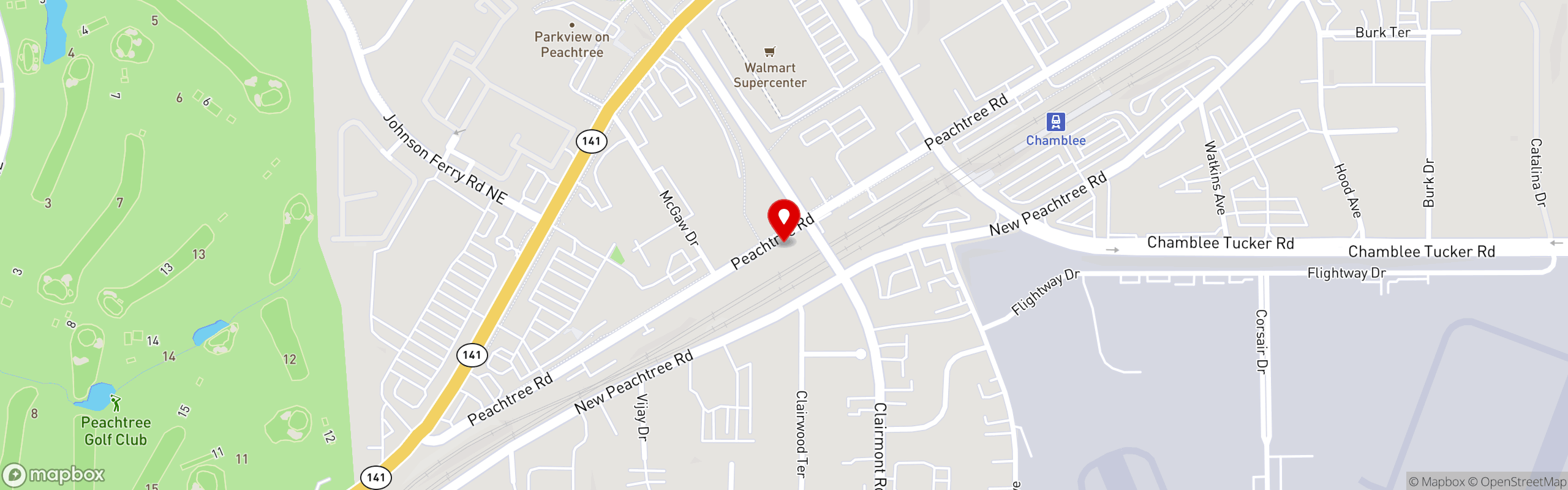 Street map pinning Moondog Pub and Grub in Moondog Pub and Grub