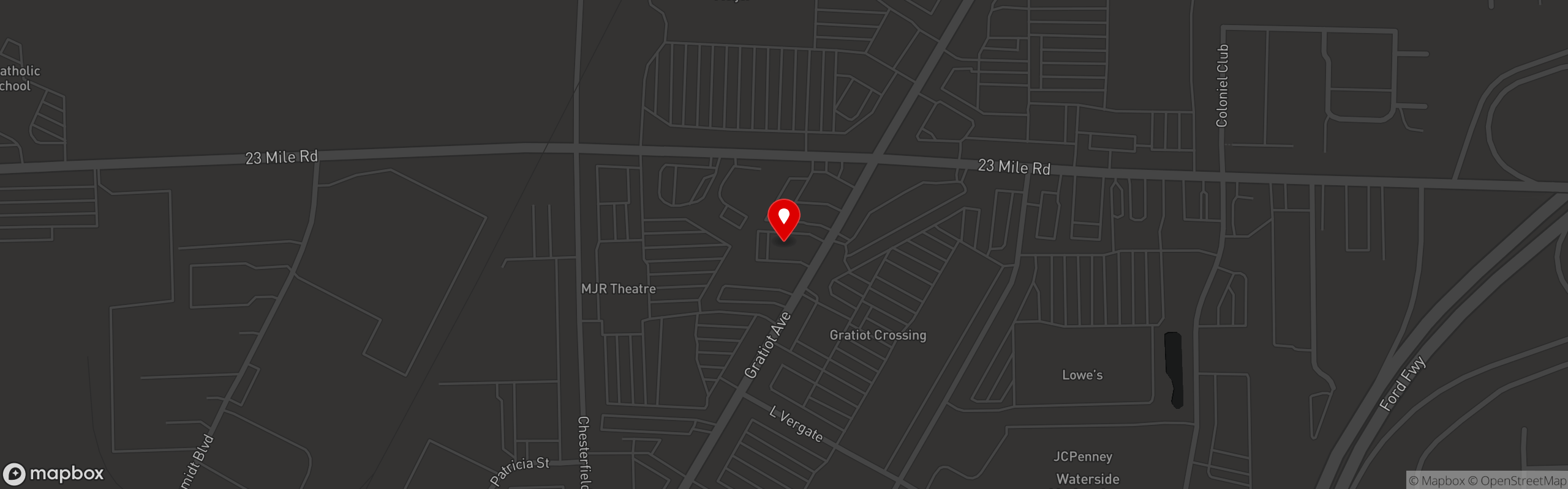 Street map pinning Dimitri's Opa Restaurant in Dimitri's Opa Restaurant