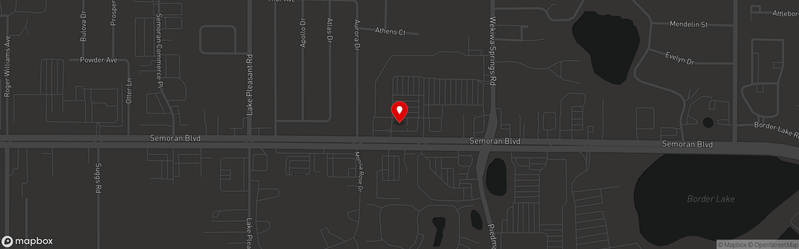 Street map pinning Captain Jack's in Captain Jack's - Apopka