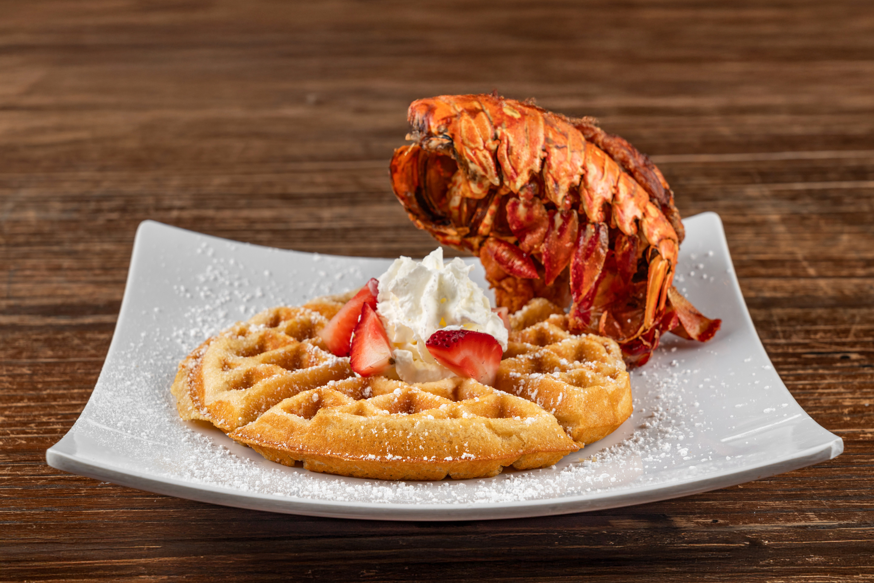 Vegan Waffle A La Carte - The Savoy - Historic Bar & Grill in
