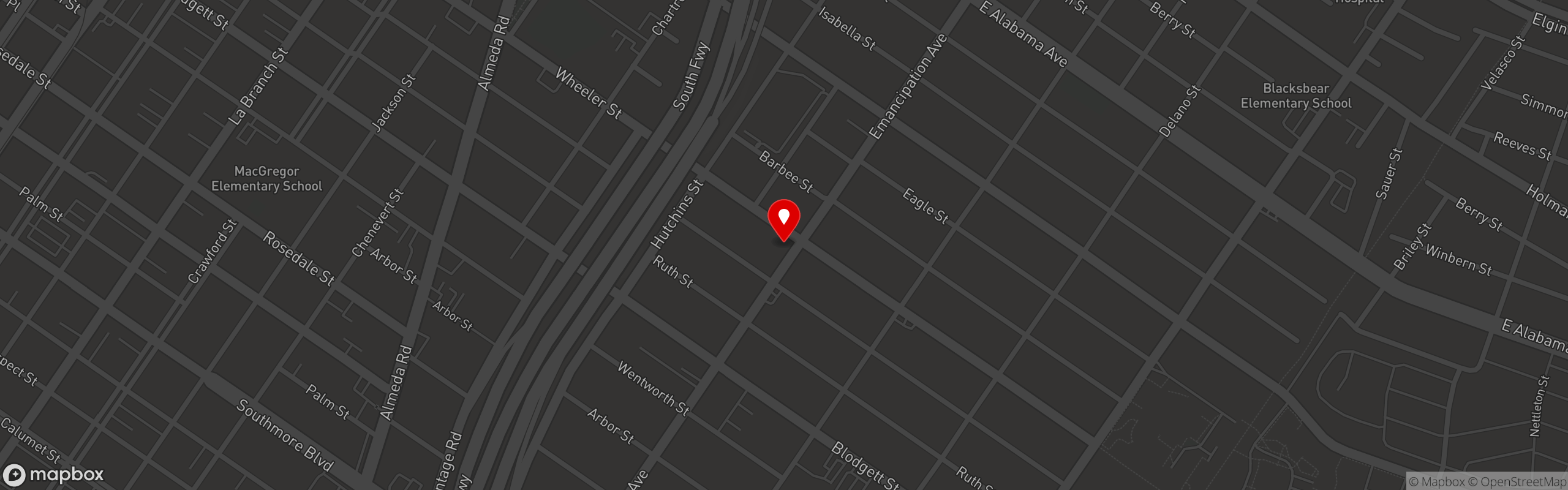 Street map pinning The Savoy in The Savoy
