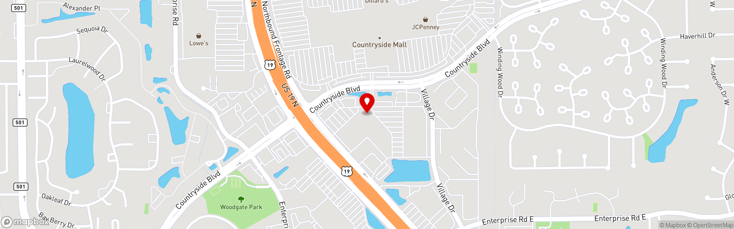 Street map pinning GRILLSMITH Restaurants in Grillsmith Countryside