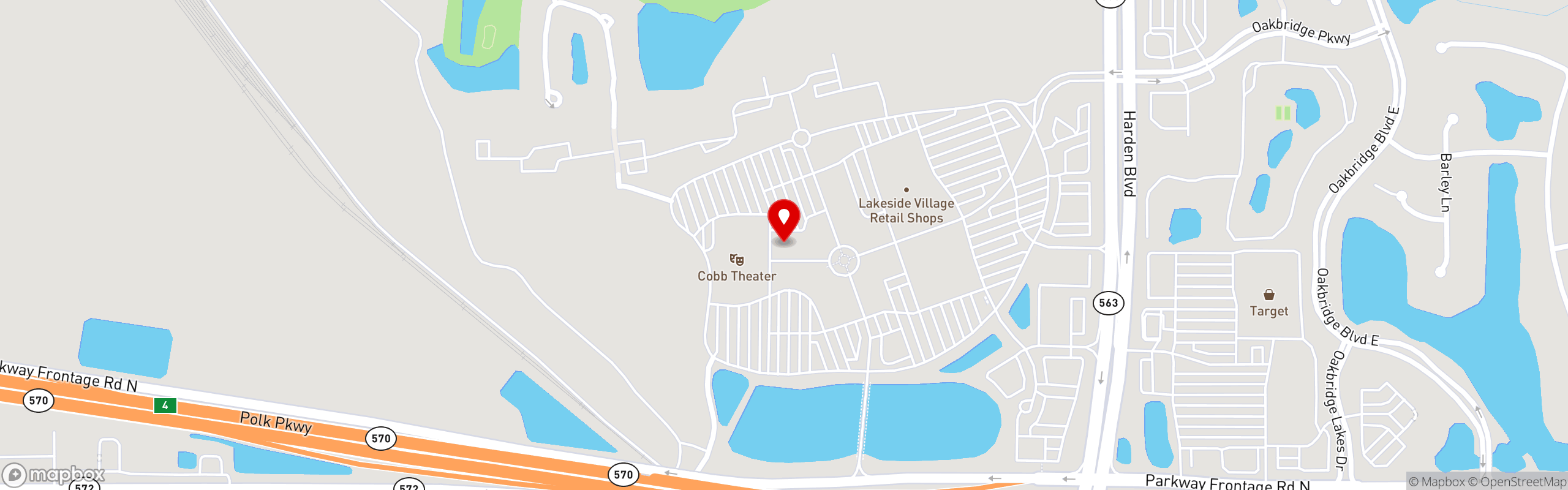 Street map pinning GRILLSMITH Restaurants in Grillsmith Lakeland